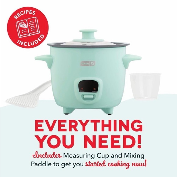 NIB RARE - Dash Mini Rice Cooker - Portable, cooks oatmeal, quinoa and pasta! - Picture 2 of 8